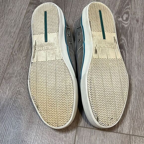 Sperry Mens Lace Up Sneaker Shoe Grey and Blue Size 11.5 - Picture 6 of 6